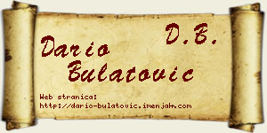 Dario Bulatović vizit kartica